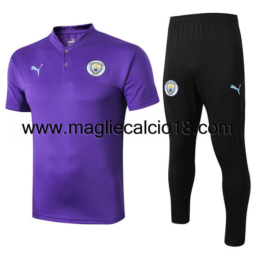 maglie calcio 2020 Manchester City polo porpora